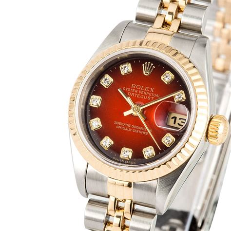 ladies rolex datejust 79173 red vignette dial|Rolex 79173 retail price.